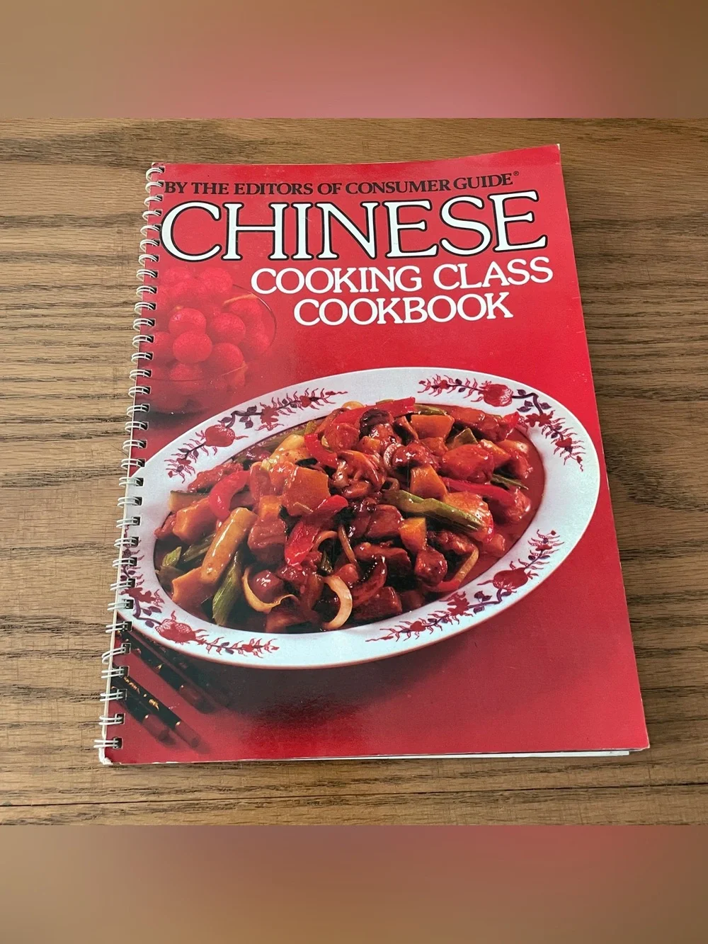 Vintage 1980 Chinese Cooking Class Cookbook Recipes Cook Book Paperback